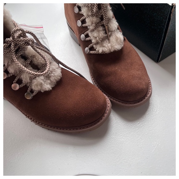 NIB EMU Australia Wool, Suede, WATERPROOF, Billington Suede Lace Up Warm Boots 7 - Picture 13 of 15